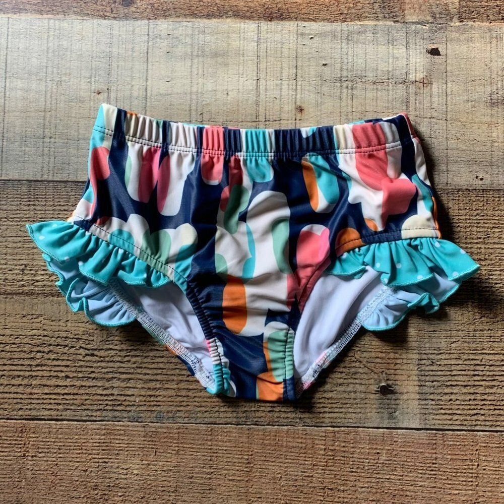 Oopsie Daisy Girls Swimsuit Bottoms with Side Ruffles -4